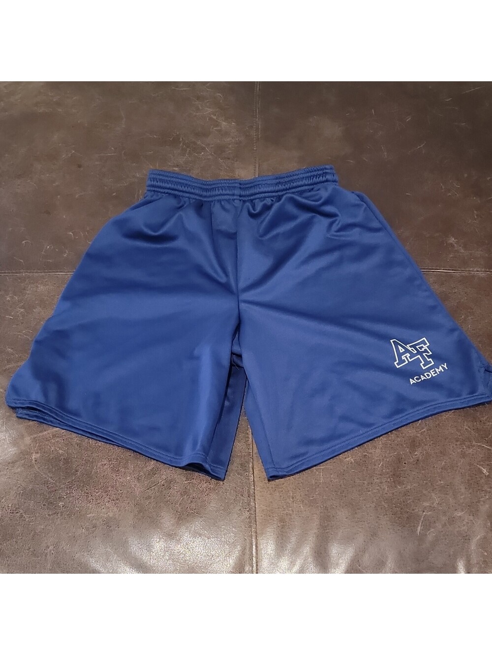 US Air Force Academy USAFA Mens SZ M PT Athletic Shorts Cadet Poly-Knit 390